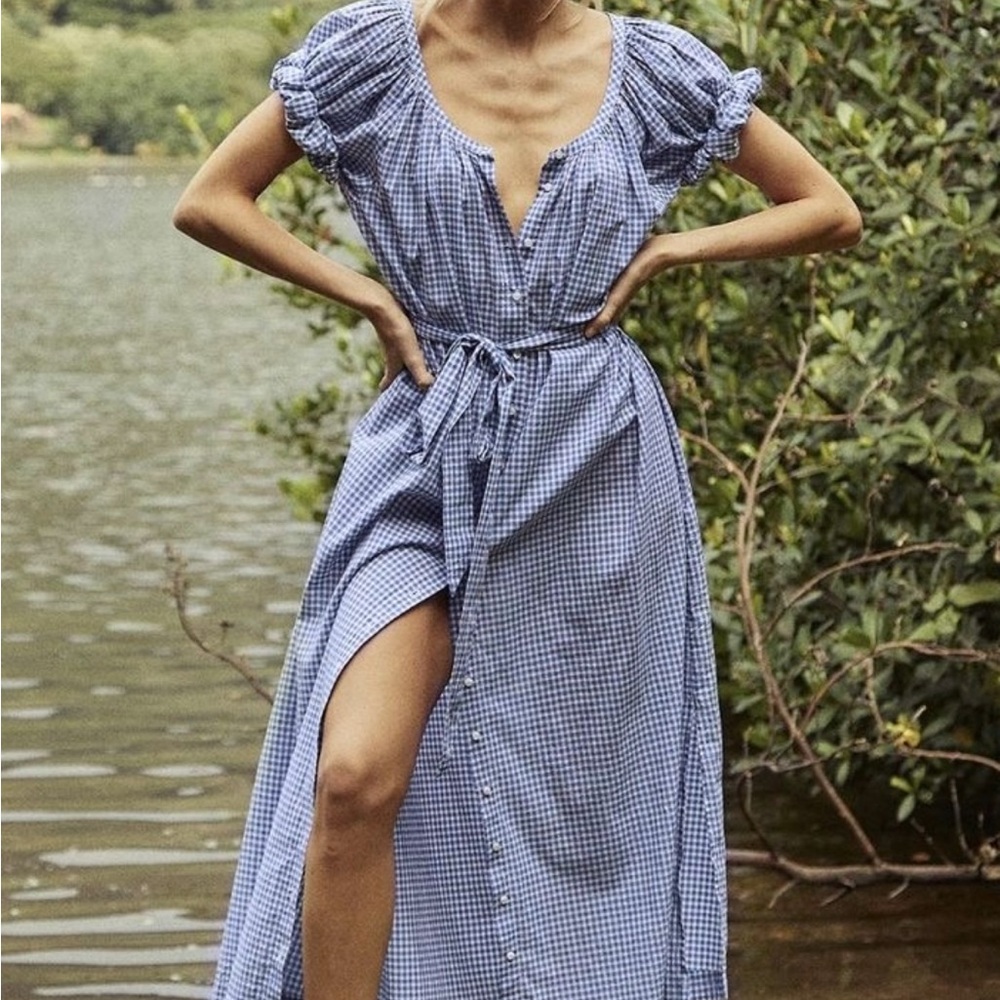 Blue Gingham JUNO DOEN DRESS
